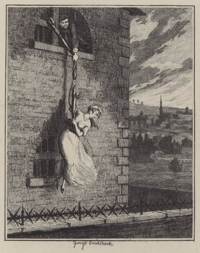 Illustration für Jack Sheppard von George (after) Cruikshank