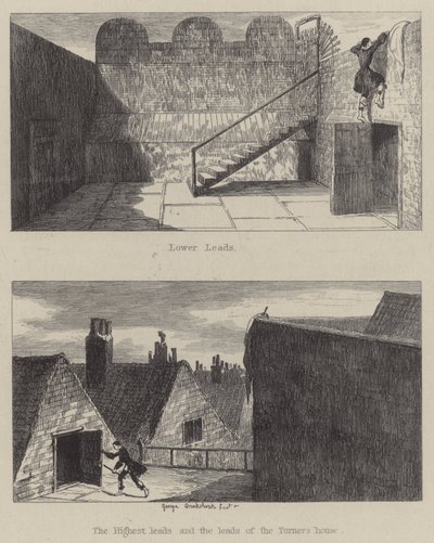 Illustration für Jack Sheppard von George (after) Cruikshank