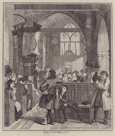 Illustration für Jack Sheppard (Gravur) von George (after) Cruikshank