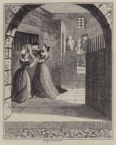Illustration für Jack Sheppard von George (after) Cruikshank