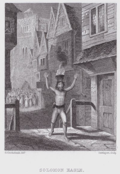 Solomon Eagle von George (after) Cruikshank