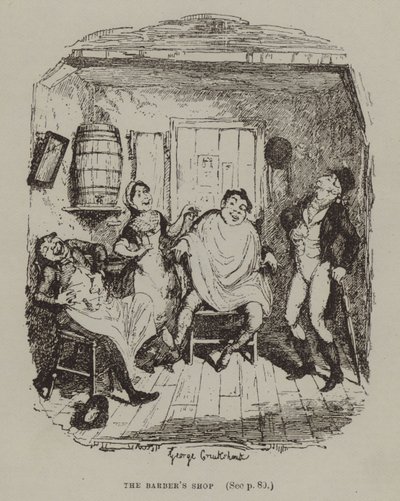 Der Friseursalon von George (after) Cruikshank