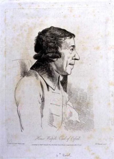 Horace Walpole, 4. Earl of Orford, graviert von William Daniell von George (after) Dance