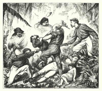 Ein Gewehrduell in Arkansas (Gravur) von George (after) Du Maurier
