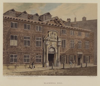 Blackwell Hall, City of London von George (after) Shepherd