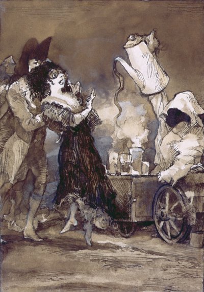Cafe con leche caliente (nach Goya) von George Adamson