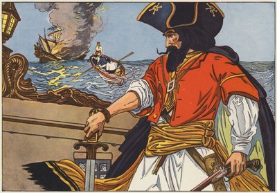 Blackbeard, der berühmteste Pirat der Atlantikküste von George Alfred Williams