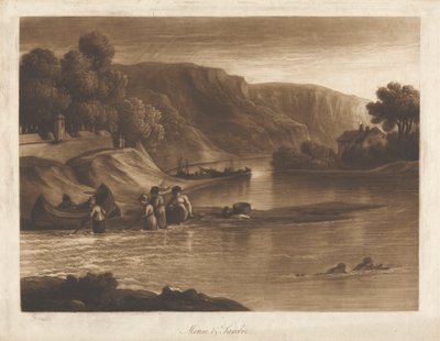 Maas und Sambre, vom Tor der Sambre von George Arnald
