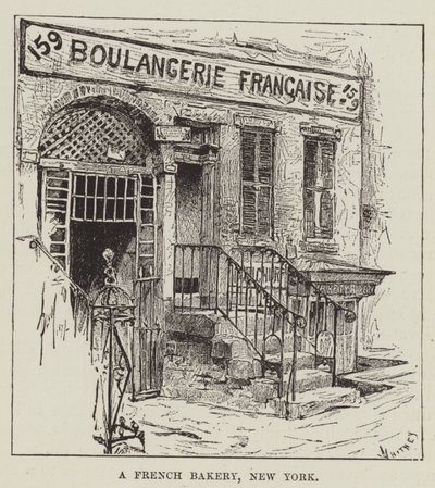 Eine französische Bäckerei, New York von George Augustus Sala