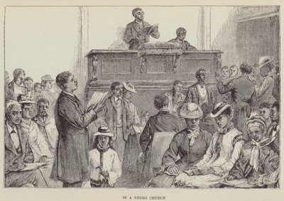 In einer schwarzen Kirche (Gravur) von George Augustus Sala