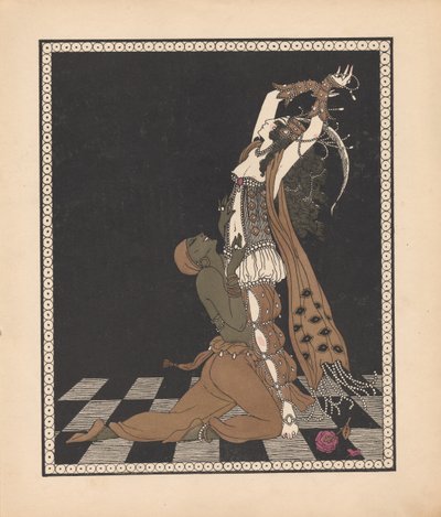 Ida Rubinstein und Vaslav Nijinsky im Ballett Scheherazade von George Barbier
