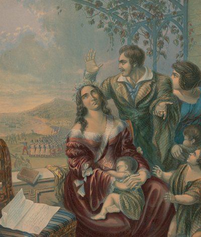 Pomare, Königin von Tahiti von George Baxter