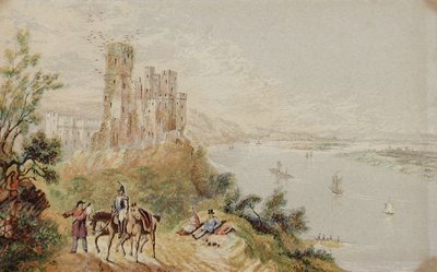 Stolzenfels am Rhein von George Baxter