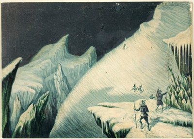 Die Mur De La Cote, aus Der Aufstieg des Mont Blanc von George Baxter