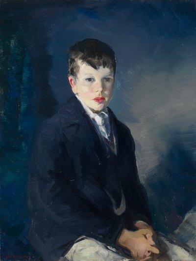 Junge im blauen Mantel von George Bellows