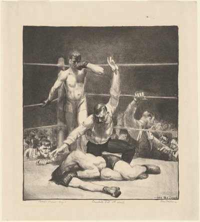 Ausgezählt, erster Stein von George Bellows