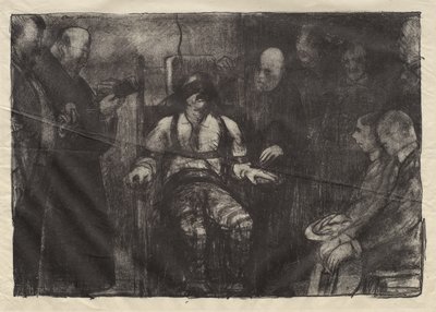 Hinrichtung auf dem elektrischen Stuhl, erster Zustand von George Bellows