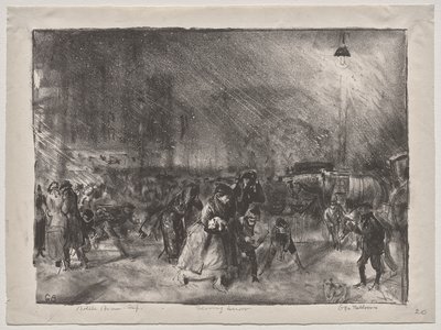 Abendschnee von George Bellows