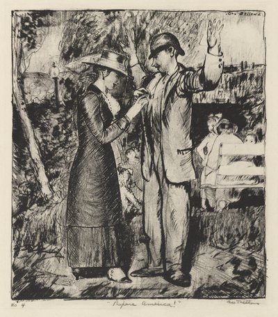 "Bereite dich vor, Amerika!" von George Bellows