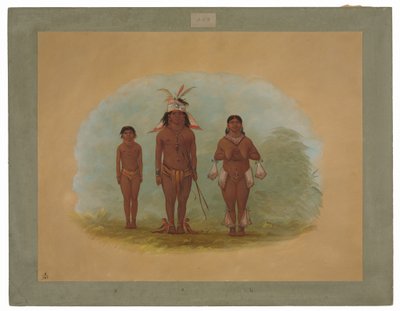 Eine Chetibo-Familie von George Catlin
