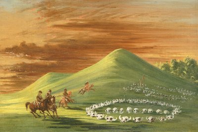 Butte de Mort, Sioux-Begräbnisstätte, Oberer Missouri von George Catlin