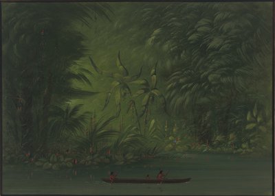 Eingang zu einer Lagune, Ufer des Amazonas von George Catlin