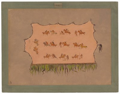 Faksimile des Robes von Chief Four Men - Mandan von George Catlin