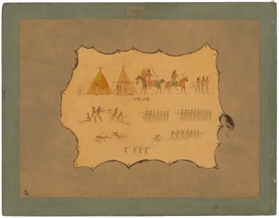 Faksimile eines Cheyenne-Mantels von George Catlin