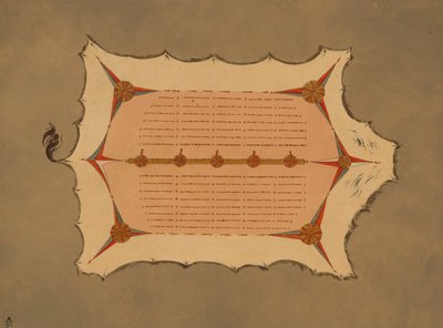 Faksimile eines Sioux-Mantels mit Stachelschweinborsten, 1861-1869 von George Catlin