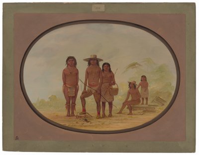 Fünf Maya-Indianer von George Catlin