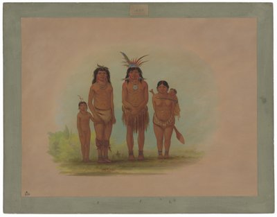 Vier Sepibo-Indianer von George Catlin
