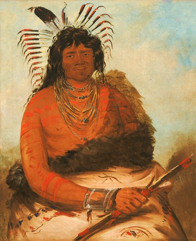 Háh-nee, Der Biber, ein Krieger, 1834 von George Catlin