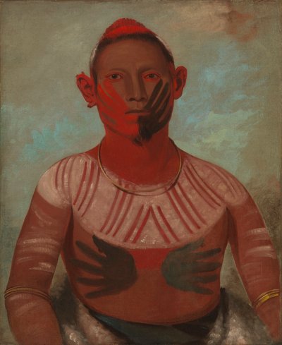 I-o-wáy, Einer von Black Hawks Hauptkriegern, 1832 von George Catlin