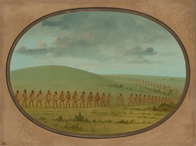 Indianerreihe - Iowa, 1861-1869 von George Catlin