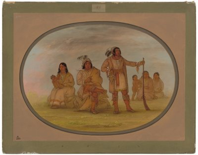 Osceola und vier Seminolen-Indianer von George Catlin