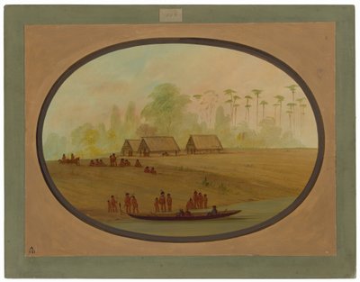 Beim Malen des Lengua-Häuptlings von George Catlin