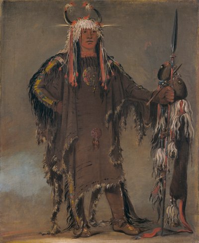 Peh-tó-pe-kiss, Adler-Rippen, ein Piegan-Häuptling, 1832 von George Catlin