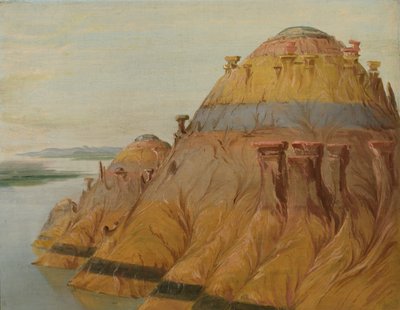 Malerische Lehmklippe, 1700 Meilen über St. Louis von George Catlin