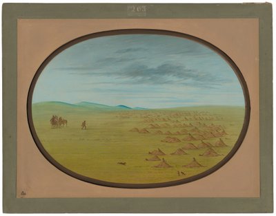 Präriehunddorf von George Catlin
