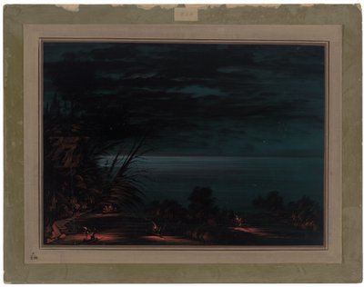 Lachsspeeren - Ottowas von George Catlin