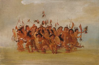 Skalptanz, Mündung des Teton River von George Catlin