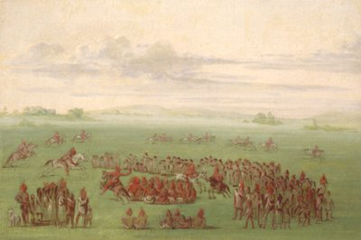 "Rauchende Pferde," ein kurioser Brauch der Sauk und Fox von George Catlin