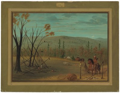 Die Cheyenne-Brüder kehren von ihrer Herbstjagd zurück von George Catlin