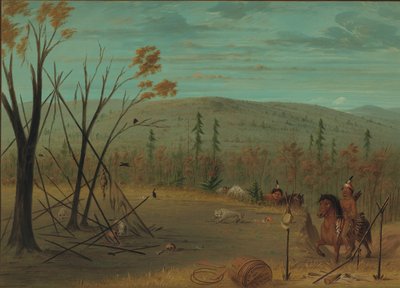 Die Cheyenne-Brüder kehren von ihrer Herbstjagd zurück, 1861-1869 von George Catlin