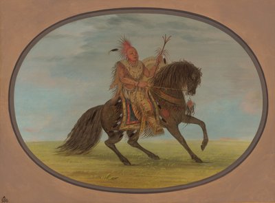 Der rennende Fuchs auf einem feinen Pferd - Saukie, 1861-1869 von George Catlin