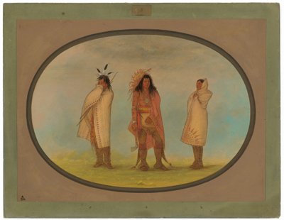 Drei Irokesen-Indianer von George Catlin