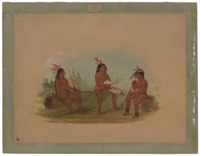 Drei junge Chinook-Männer von George Catlin