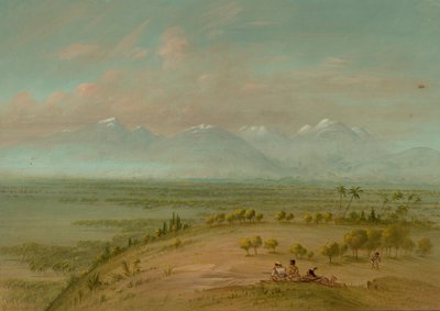 Ansicht der Pampa del Sacramento, 1854-1869 von George Catlin