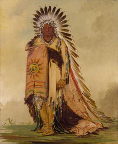 Wán-ee-ton, Häuptling des Stammes von George Catlin