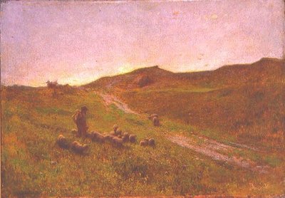 Abend auf dem Moor von George Clausen